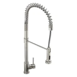 Abode Stalto Professional Kitchen Mixer Tap With Pull Out Steel