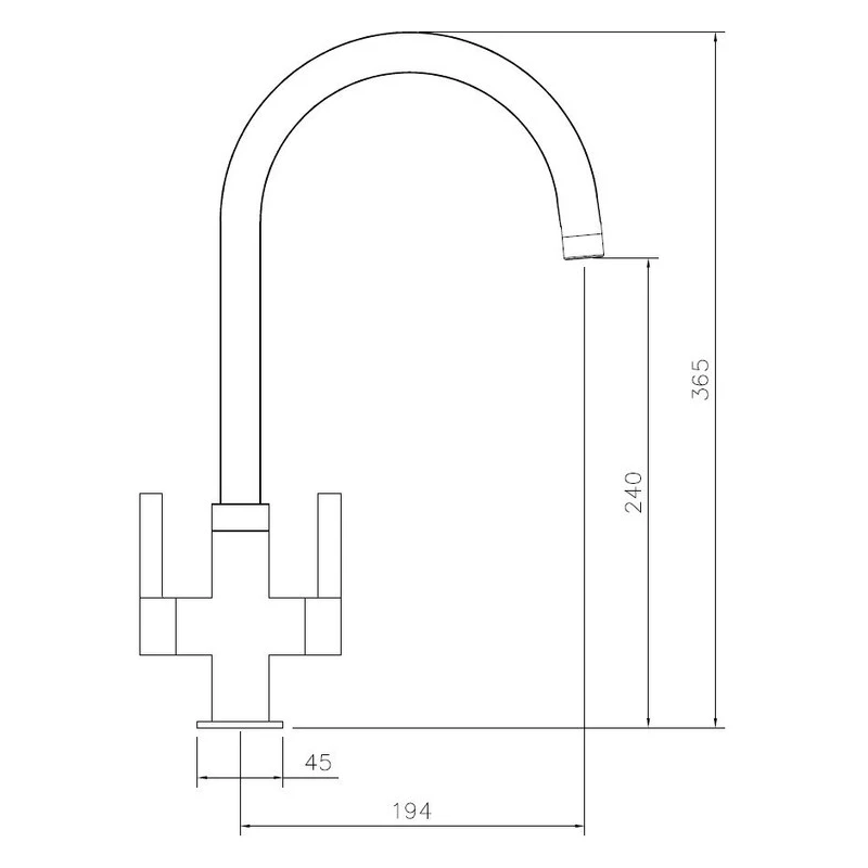 Abode Pico Monobloc Kitchen Mixer Tap Chrome 6 Abode Pico Monobloc Kitchen Mixer Tap Chrome - Image 4