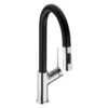 Abode Virtue Nero Kitchen Mixer Tap With Pull Out Chrome -Home Bathroom abode at1244