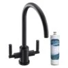 Abode Atlas Monobloc Aquifier Kitchen Mixer Tap Matt Black -Home Bathroom abode at2099