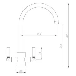 Abode Atlas Monobloc Aquifier Kitchen Mixer Tap Matt Black -Home Bathroom abode at2099 5