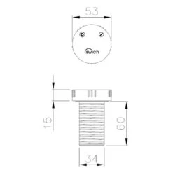 Abode Swich Diverter Valve Round With Classic Filter Matt Black -Home Bathroom abode at2106 4