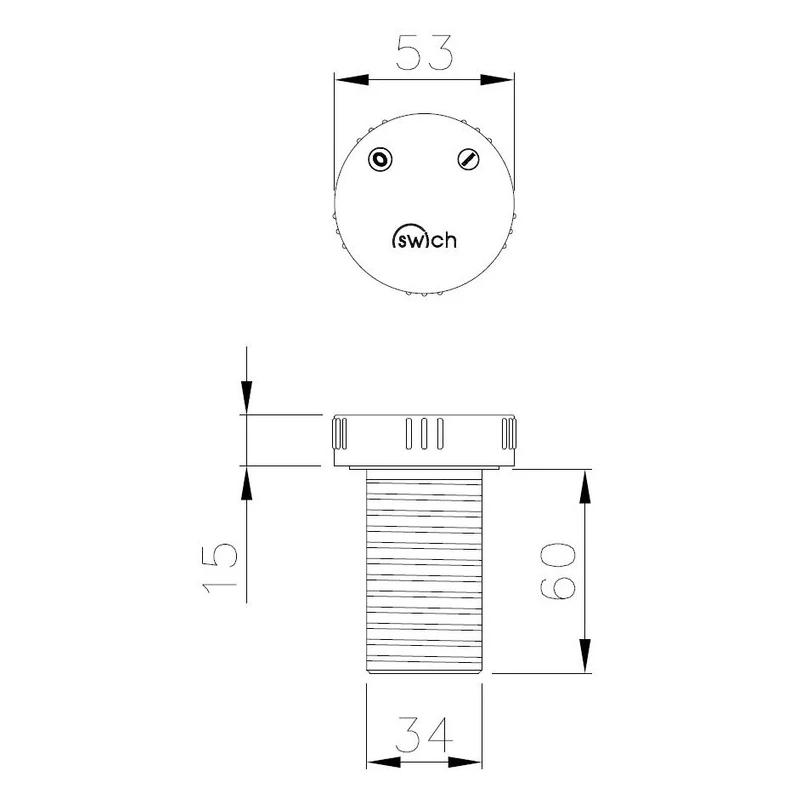 Abode Swich Diverter Valve Round With High Resin Filter Brushed Brass 6 Abode Swich Diverter Valve Round With High Resin Filter Brushed Brass - Image 4
