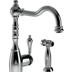 Abode Bayenne Single Lever Mono Sink Mixer With Handspray Chrome