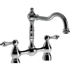 Abode Bayenne Dual Lever Bridge Mixer Chrome
