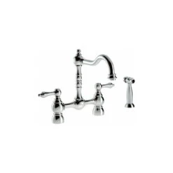 Abode Bayenne Dual Lever Bridge Mixer With Handspray Chrome