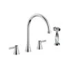 Abode Brompton 3 Part Sink Mixer With Hendon Handspray Chrome -Home Bathroom abode at3048