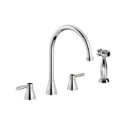 Abode Brompton 3 Part Sink Mixer With Hendon Handspray Chrome