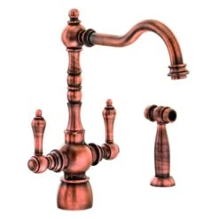 Abode Bayenne Monobloc Kitchen Mixer With Handspray Century Copper