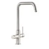 Abode Prothia 3 IN 1 Quad Spout Slimline Kitchen Tap Brushed Nickel -Home Bathroom abode pt1141
