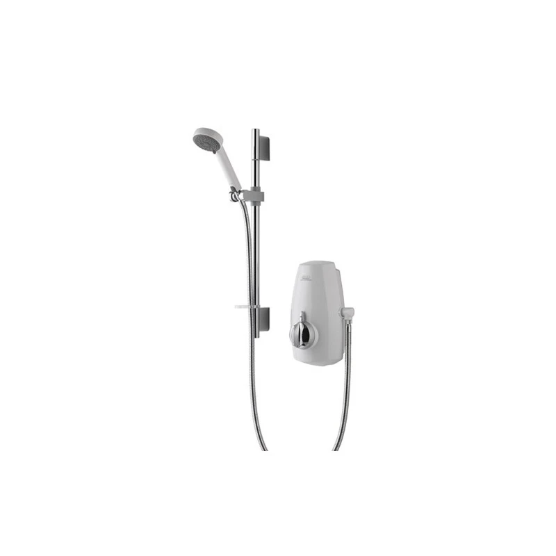 Aqualisa Aquastream Thermo With 90mm Harmony Head – White/Chrome 3 Aqualisa Aquastream Thermo With 90mm Harmony Head – White/Chrome