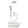 Aqualisa Dream Shower With Adjustable Head, Wall Head & Bath Fill Round -Home Bathroom aqualisa drmdcv3adfwbtxrnd