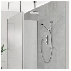 Aqualisa ISystem Smart Concealed With Adjustable & Wall Heads (Gravity Pumped) -Home Bathroom aqualisa isda2bvdvfw21 3