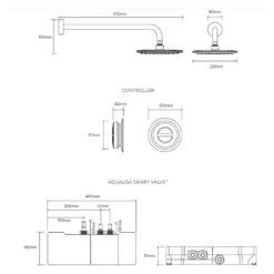 Aqualisa Quartz Classic Smart Shower With Fixed Head (Gravity Pumped) -Home Bathroom aqualisa qzda2br20 2