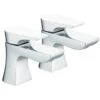 Bristan Hourglass Basin Taps Chrome -Home Bathroom bristan hou12c
