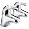 Bristan Java Basin Taps 6 Litre Per Minute Flow -Home Bathroom bristan j12e6c