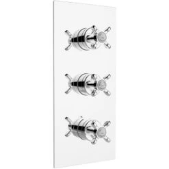 Bristan 1901 Recessed Shower Valve With Twin Stopcocks Chrome