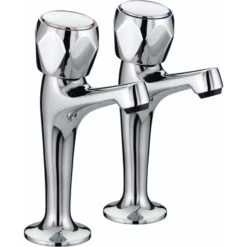 Bristan Club High Neck Pillar Taps