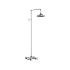 Burlington Eden Single Outlet Bar Valve With Rigid Riser & Rose