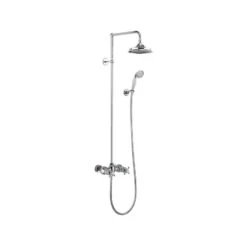 Burlington Eden Thermostatic Bar Valve Dual Outlet Shower Set