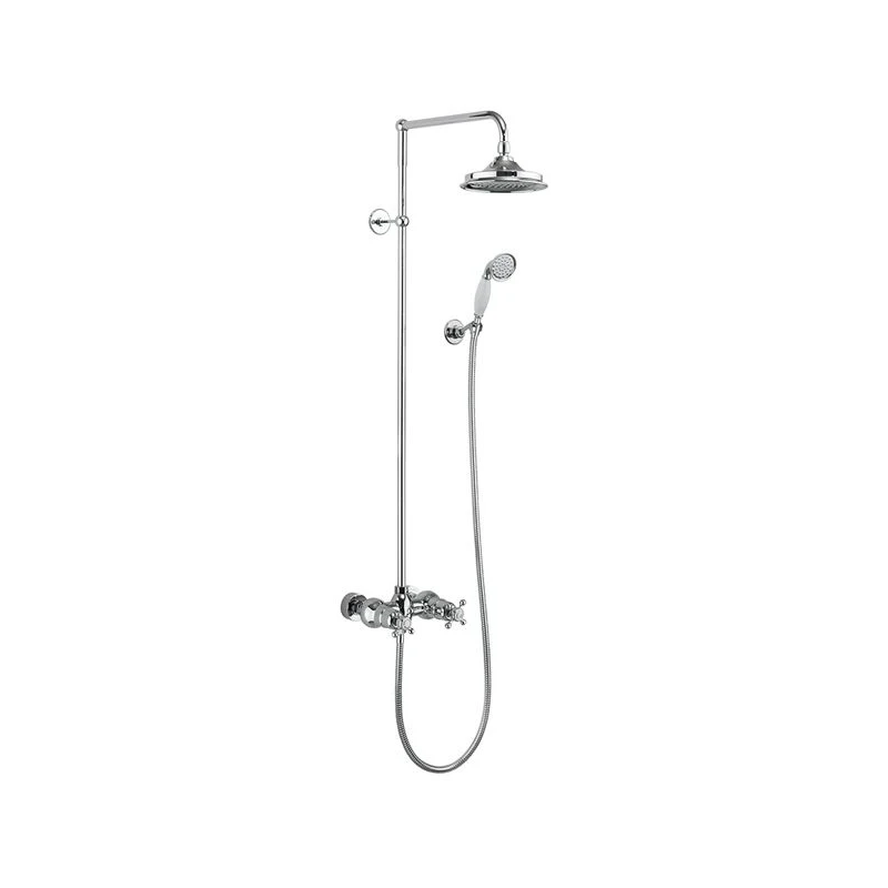 Burlington Eden Thermostatic Bar Valve Dual Outlet Shower Set 3 Burlington Eden Thermostatic Bar Valve Dual Outlet Shower Set