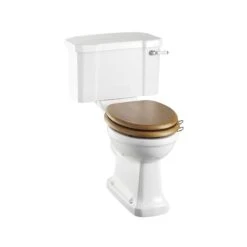 Burlington Rimless Close Coupled Toilet, 52cm Lever Cistern