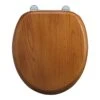 Burlington Bar Hinged Golden Oak Toilet Seat -Home Bathroom burlington s11