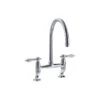 Clearwater Elegance Bridge Mixer With Swivel Spout Brushed 1 Clearwater Elegance Bridge Mixer With Swivel Spout Brushed -Home Bathroom clearwater at1217