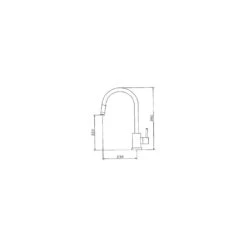 Clearwater Elmira Mono Sink Mixer With Pull-Out Aerator Brushed -Home Bathroom clearwater elmbs 3