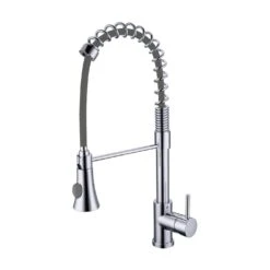 Clearwater Triton Single Lever Spring Spout Kitchen Tap Chrome