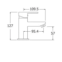 Deva Ethos Mini Mono Basin Mixer Tap -Home Bathroom deva eth313 2
