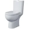 Essential Lily Open Back Pan, Cistern & Soft Close Seat Pack -Home Bathroom essential ec1003 ec1004