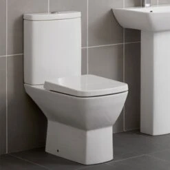 Essential Jasmine Close Coupled Pan, Cistern & Soft Close Seat
