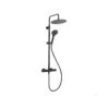 Essential Clever Urban External Thermostatic Shower Matt Black -Home Bathroom essential et1902