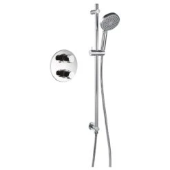 Flova Allore Thermostatic 1 Outlet Shower Valve With Slide Rail Kit
