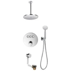 Flova Allore GoClick 3 Way Shower Set With Overflow Filler