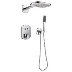 Flova Fusion GoClick Shower Set With Rainshower & Handshower
