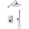 Flova Levo Thermostatic 2 Outlet Shower Set Square -Home Bathroom flova lvt2wpk2 sq