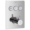 Flova Levo Concealed Thermostatic GoClick 3 Outlet Trim Square -Home Bathroom flova lvtgo3trim sq