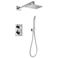 Flova Str8 Thermostatic 2 Outlet Shower Set
