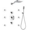 Flova Urban Thermostatic Shower Set With Body Jets 2 Flova Urban Thermostatic Shower Set With Body Jets -Home Bathroom flova urt4wpk1