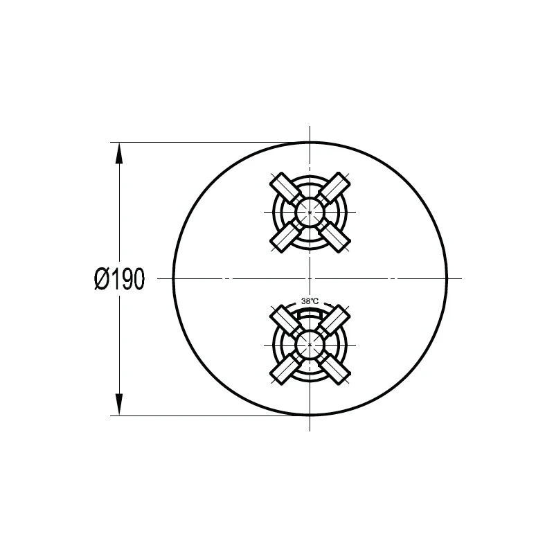 Flova XL Slim Round 3 Outlet Shower Trim Kit Only 4 Flova XL Slim Round 3 Outlet Shower Trim Kit Only - Image 2