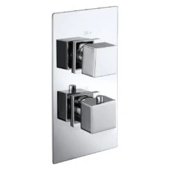 Frontline Aquaflow Italia Cube Twin Concealed Shower Valve With Diverter
