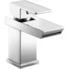 Frontline Aquaflow Sleek Mono Basin Mixer With Click Clack Waste -Home Bathroom frontline biqsk03