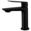 Frontline Aquaflow Sleek Basin Mixer Matt Black -Home Bathroom frontline fmart9910b