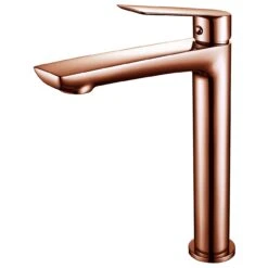 Frontline Aquaflow Sleek Tall Basin Mixer Rose Gold