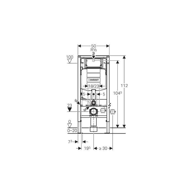 Geberit Duofix Frame For Wall-Hung WC, H112, With UP320 4 Geberit Duofix Frame For Wall-Hung WC, H112, With UP320 - Image 2
