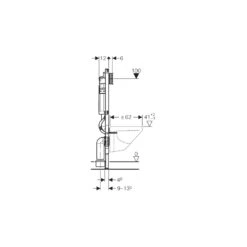 Geberit Duofix Frame For Wall-Hung WC, H112, With UP320 7 Geberit Duofix Frame For Wall-Hung WC, H112, With UP320 -Home Bathroom geberit 111383005 3
