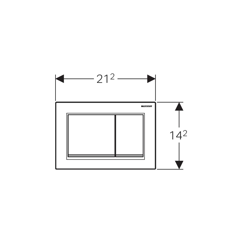 Geberit Omega30 Flush Plate White & Gold 4 Geberit Omega30 Flush Plate White & Gold - Image 2