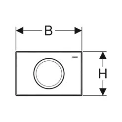 Geberit Delta15 Plastic Flush Plate For Stop-And-Go Flush White Alpine -Home Bathroom geberit 115120115 3